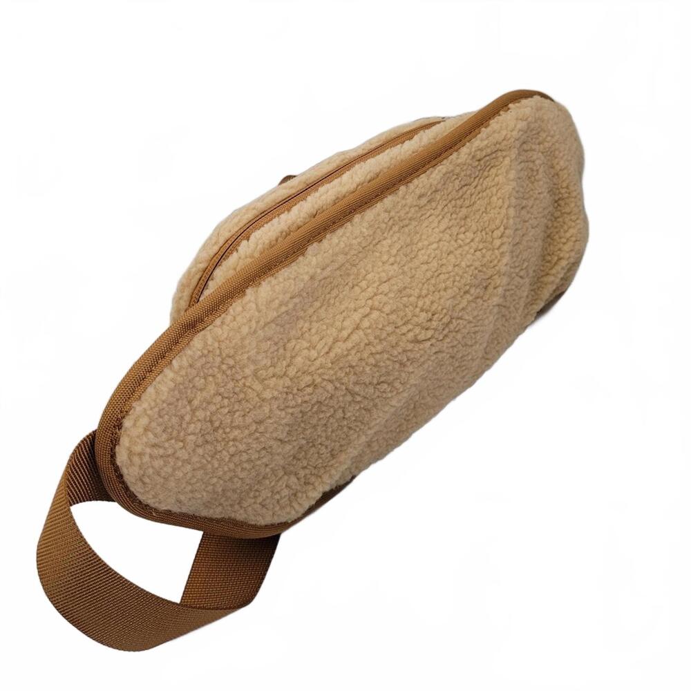 Ladies Whimsical Style Fuzzy Soft Fanny Pack Waist Pouch Adjustable Strap Two Zi - Picture 4 of 9